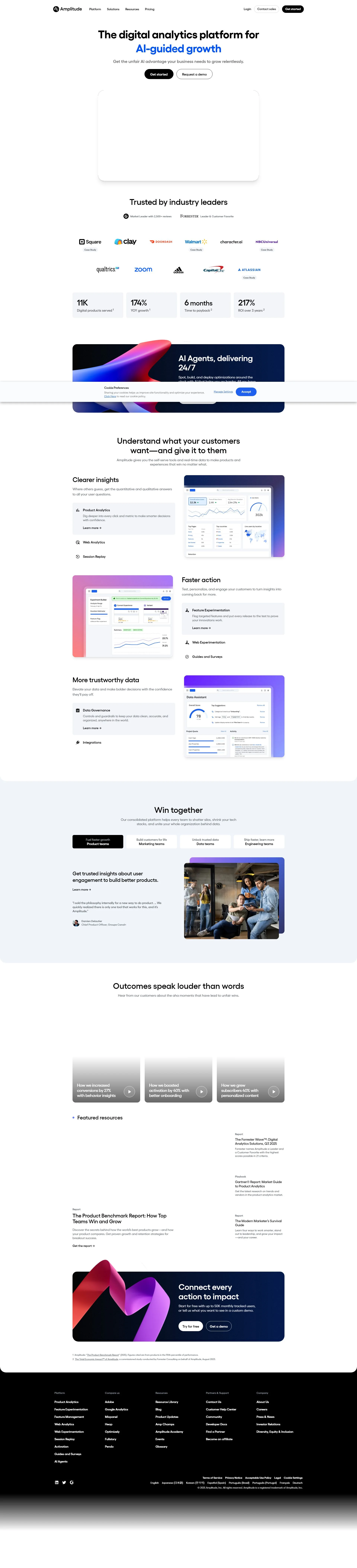 amplitude.com screenshot