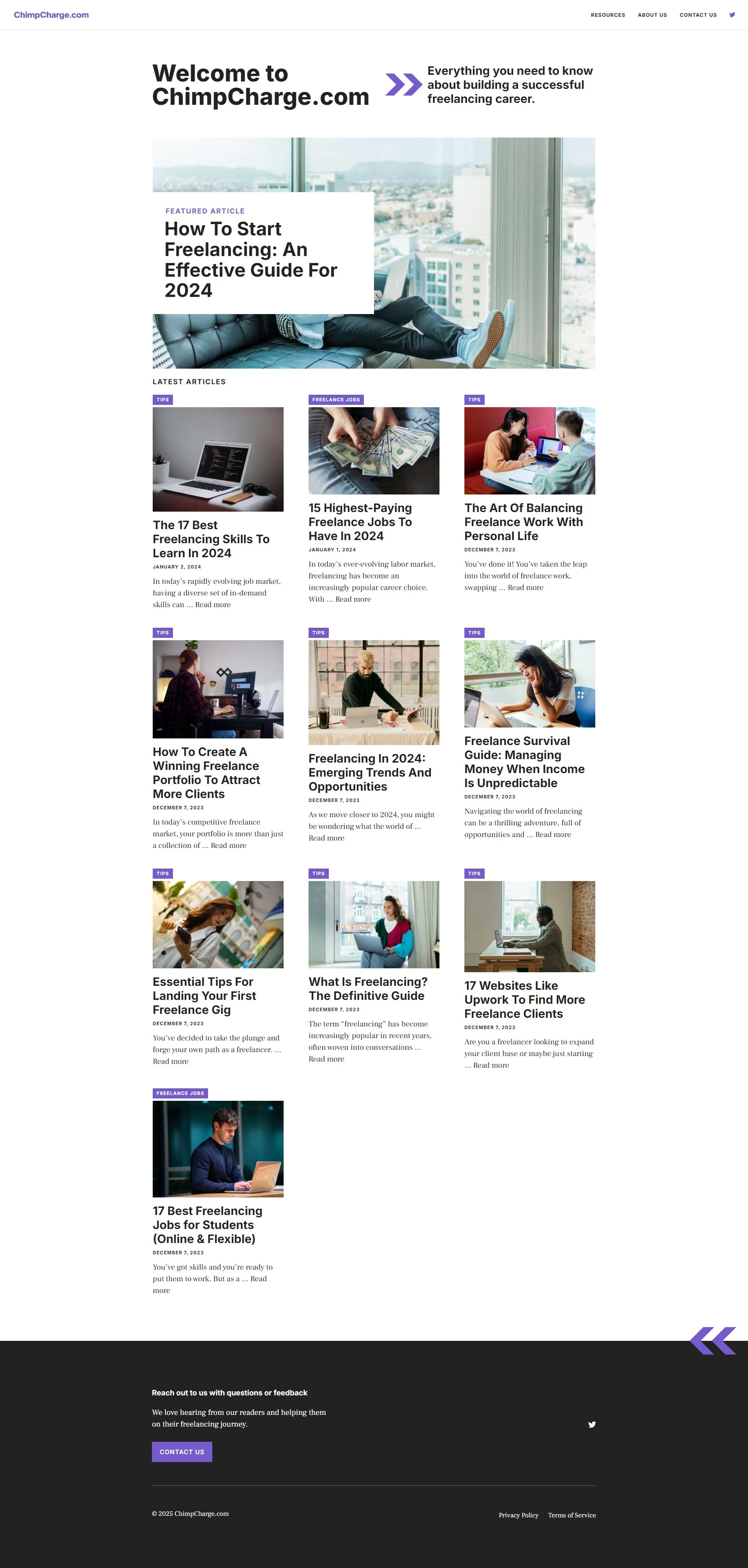 chimpcharge.com screenshot