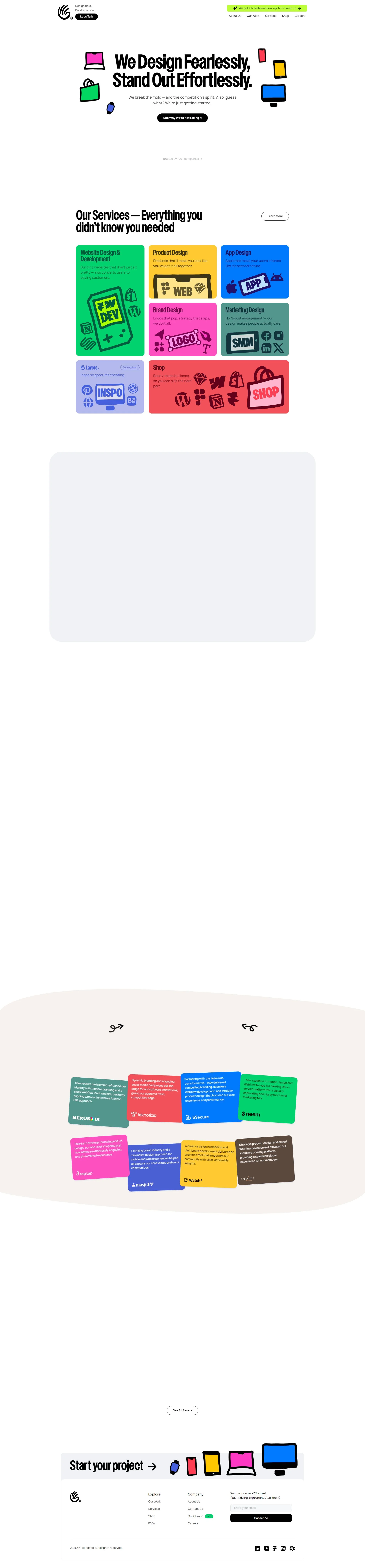 HiPortfolio screenshot