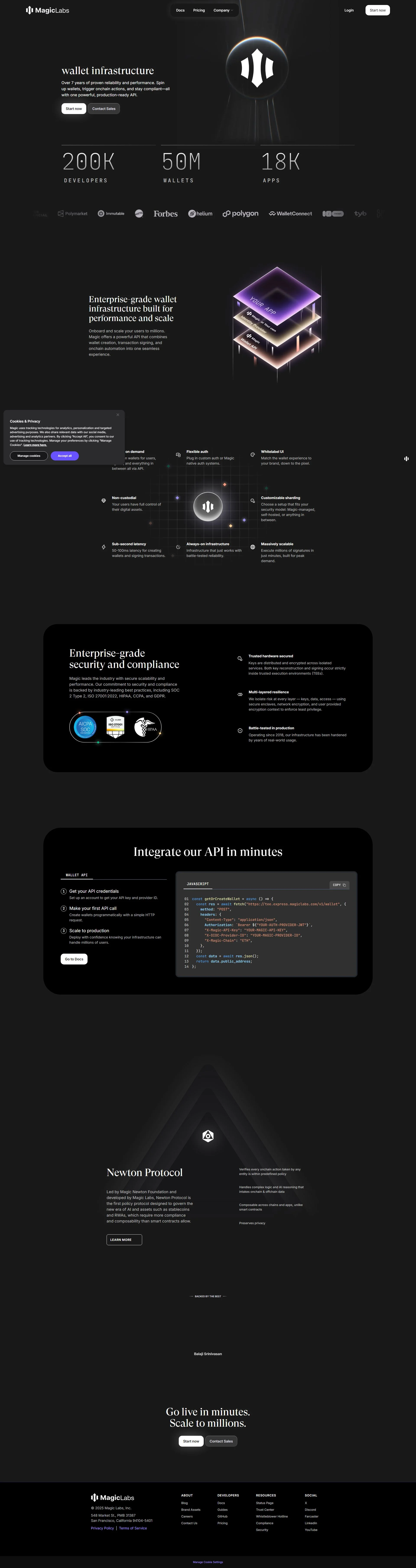 magic.link screenshot