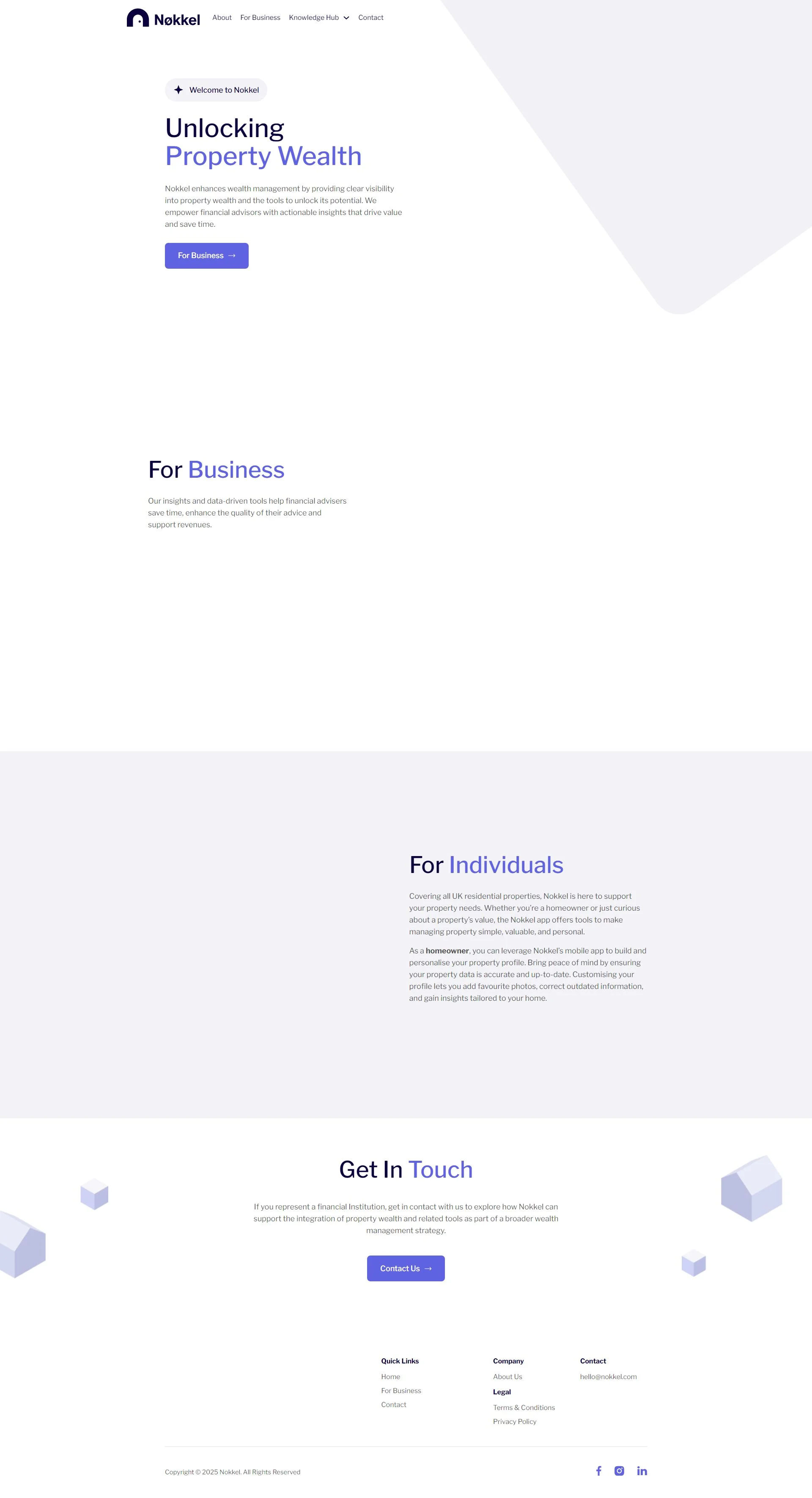 nokkel.com screenshot