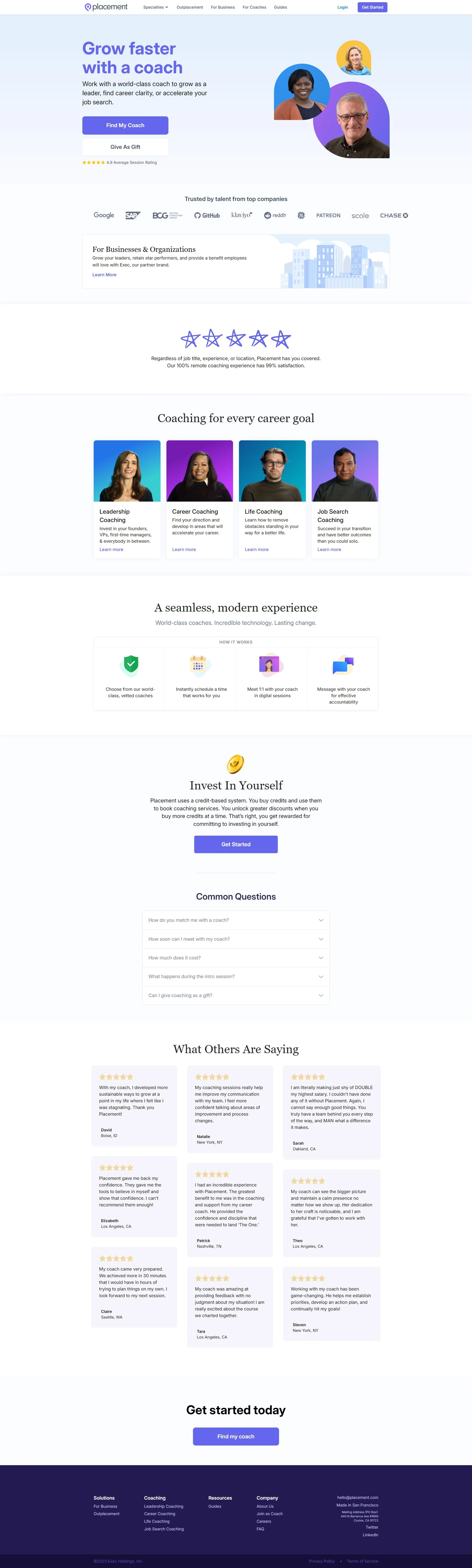 placement.com screenshot