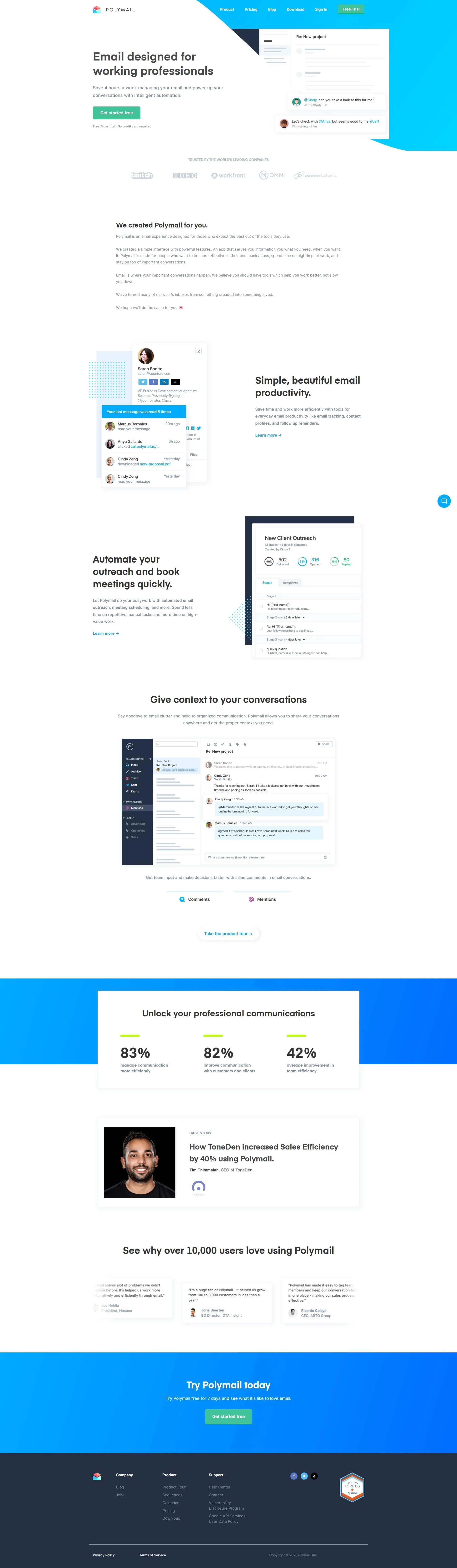 polymail.io screenshot