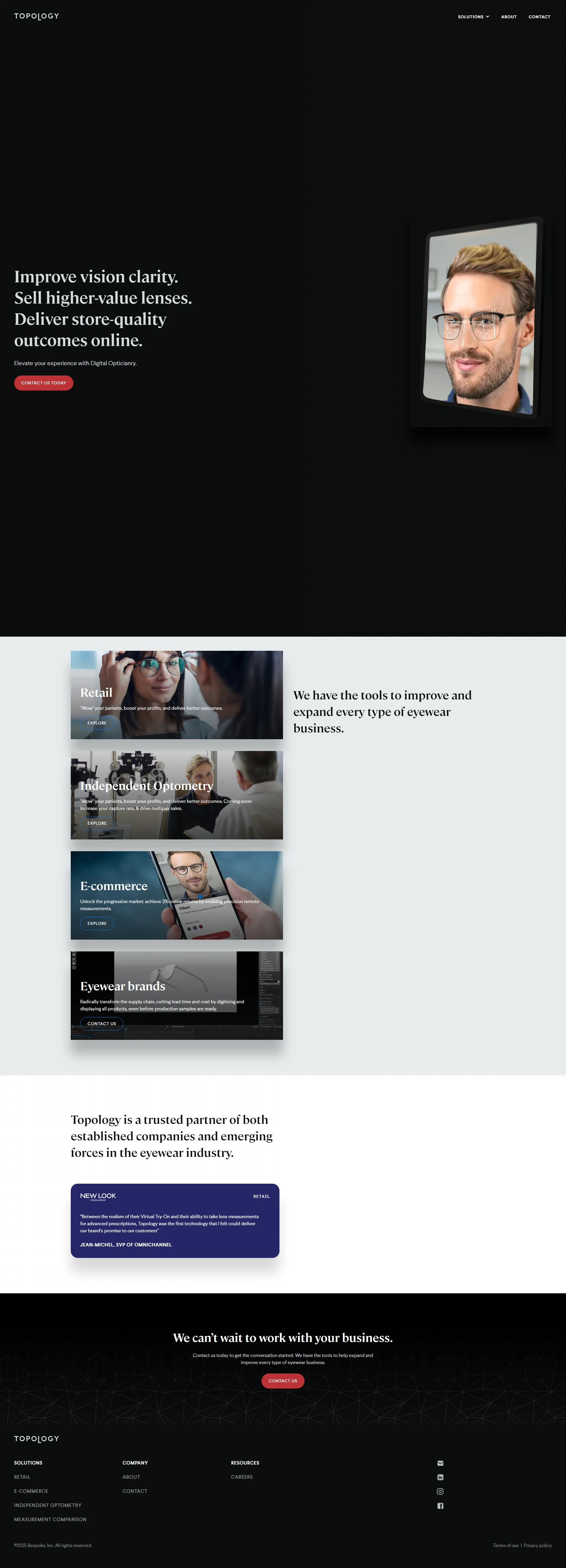 topologyeyewear.com screenshot