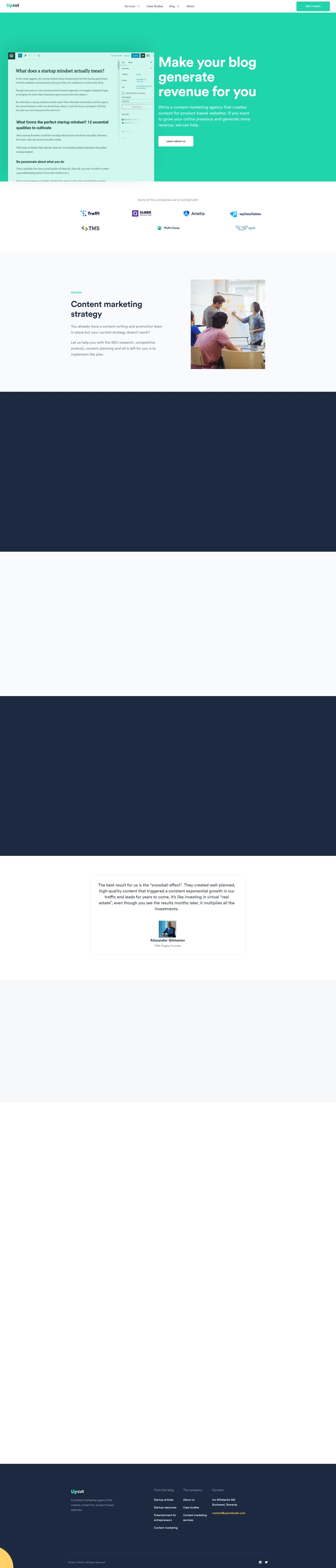 upcutstudio.com screenshot