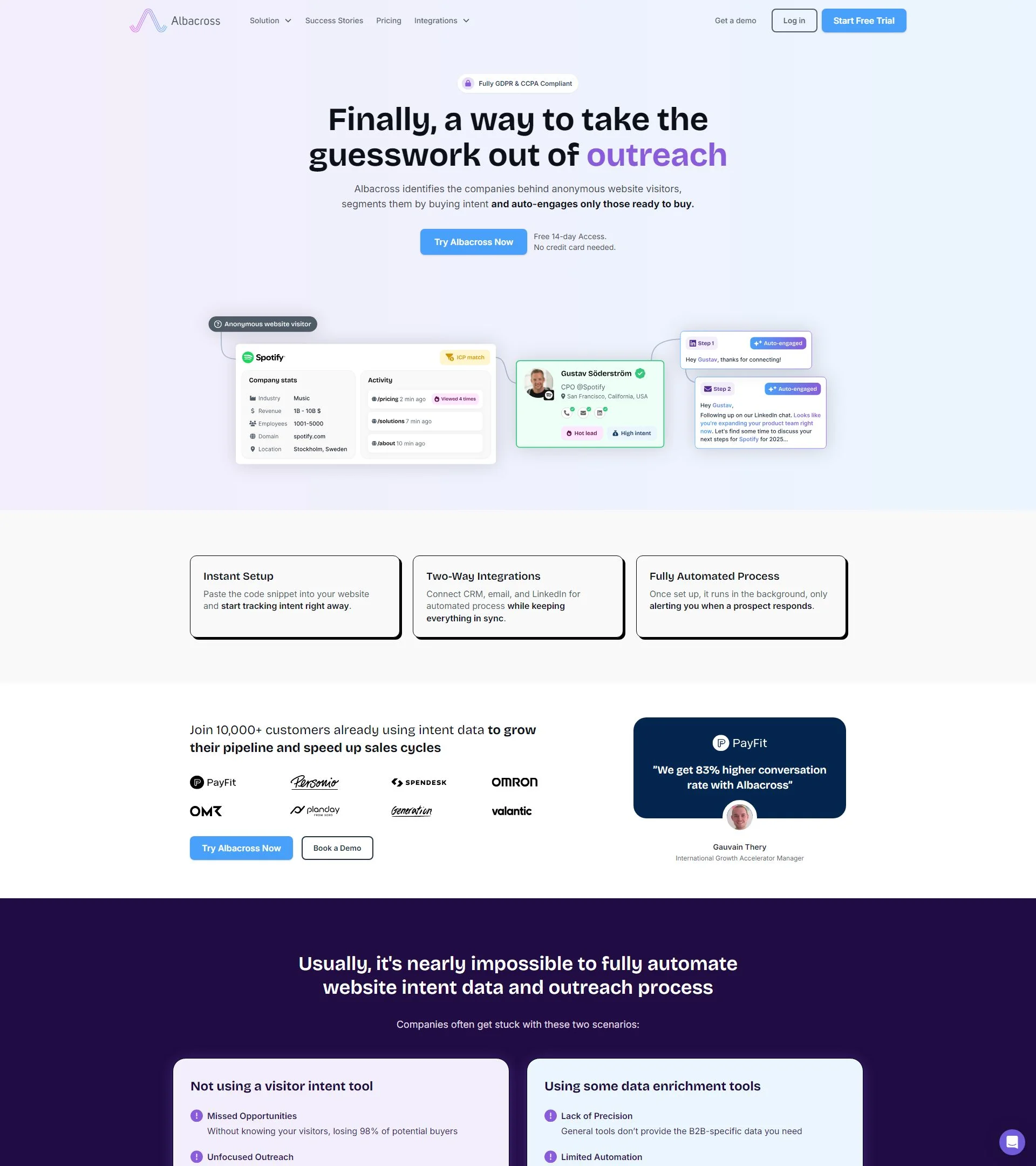 albacross.com homepage