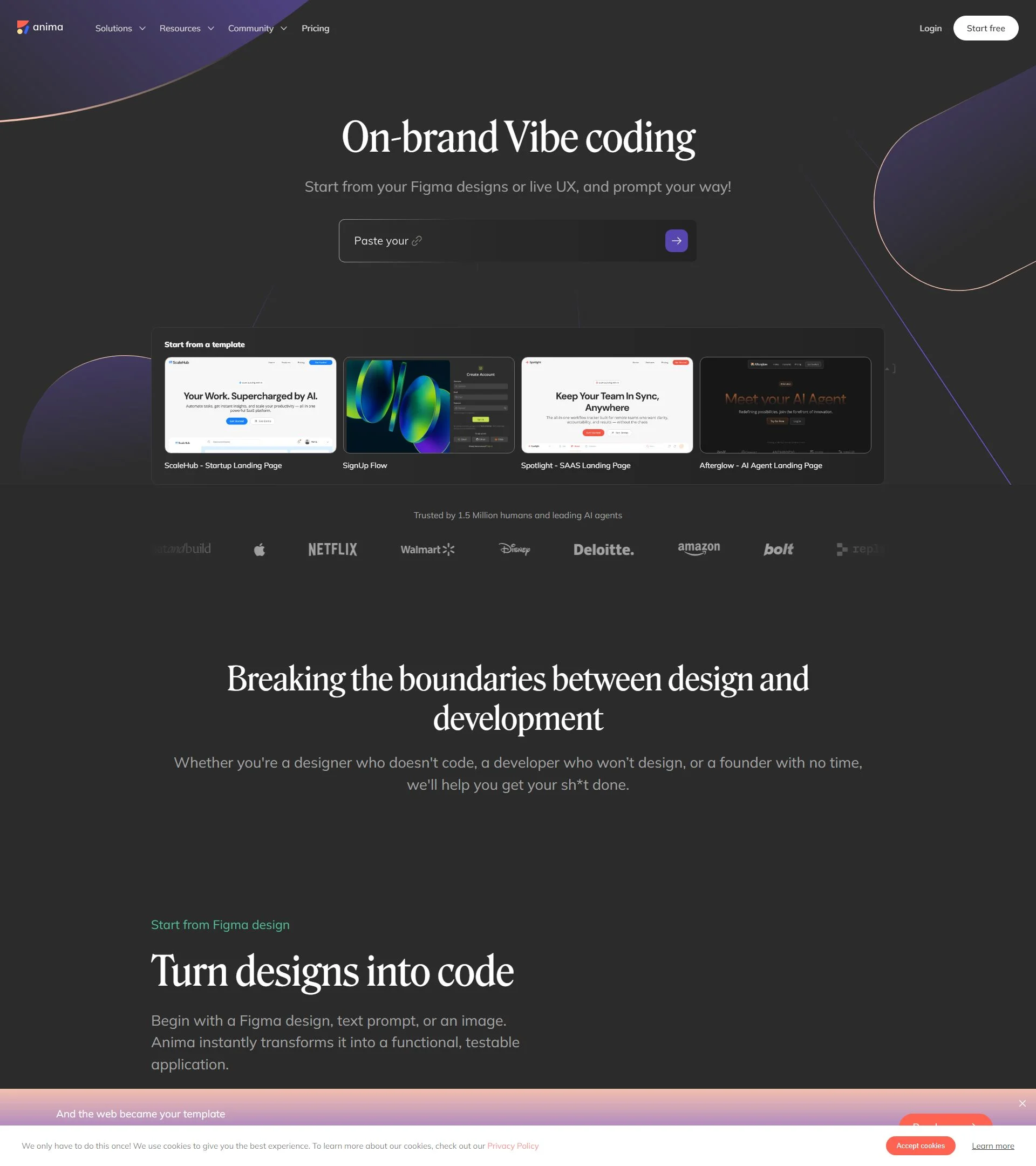 animaapp.com homepage