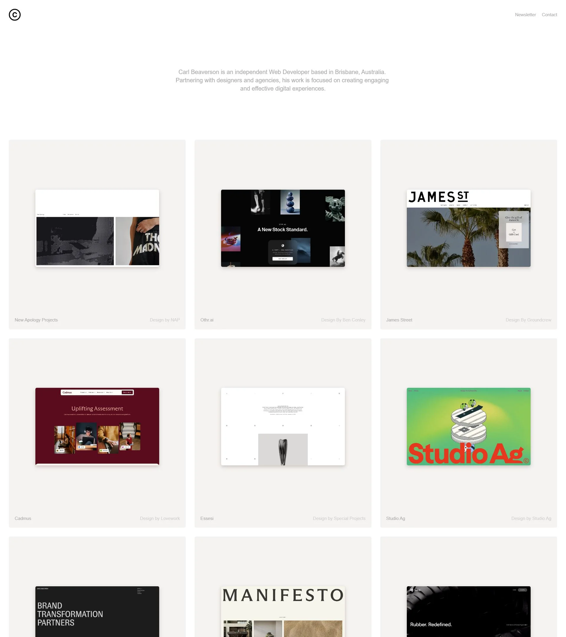 Carl Beaverson homepage