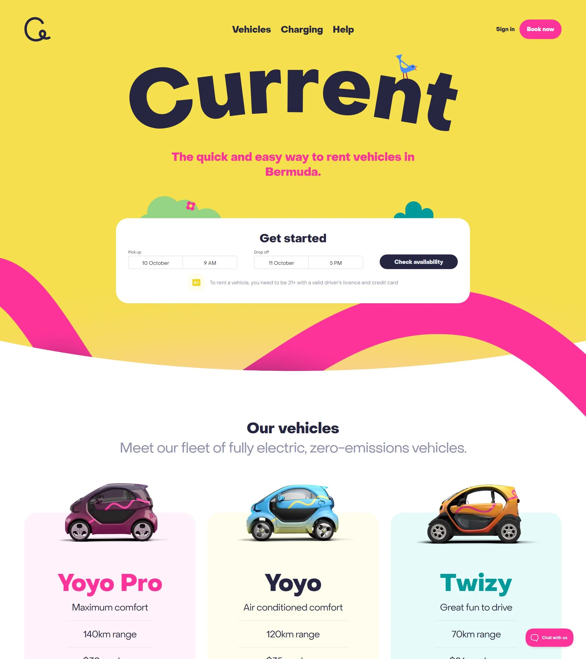 currentvehicles.com homepage