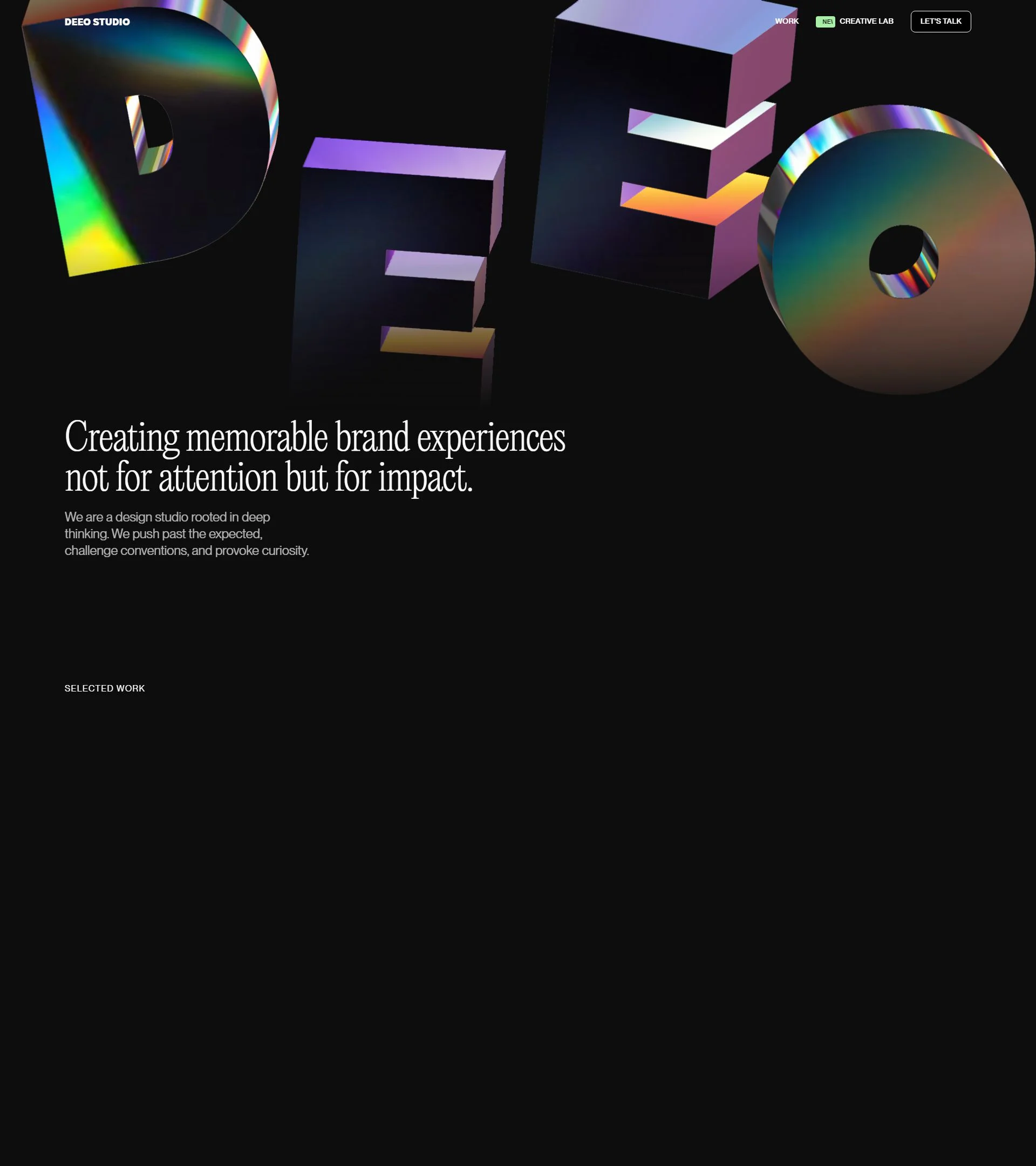 Deeo Studio homepage