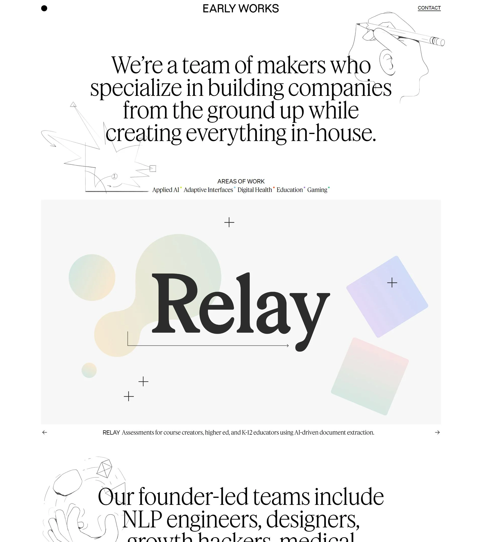 Early Works homepage