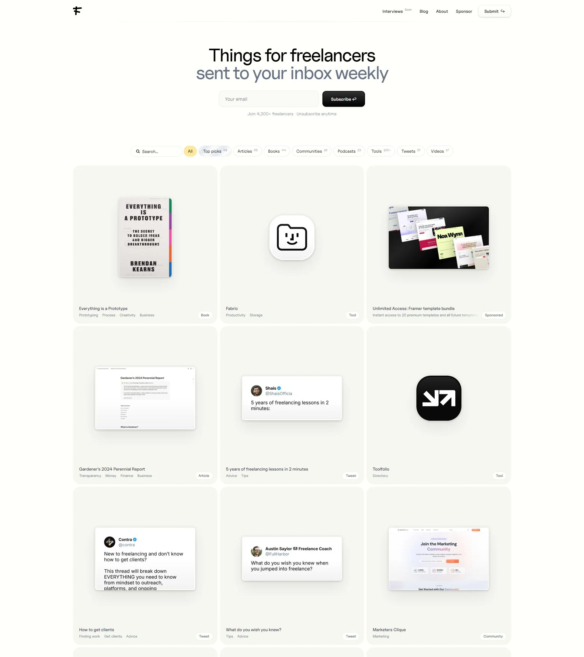 Freelance Things background