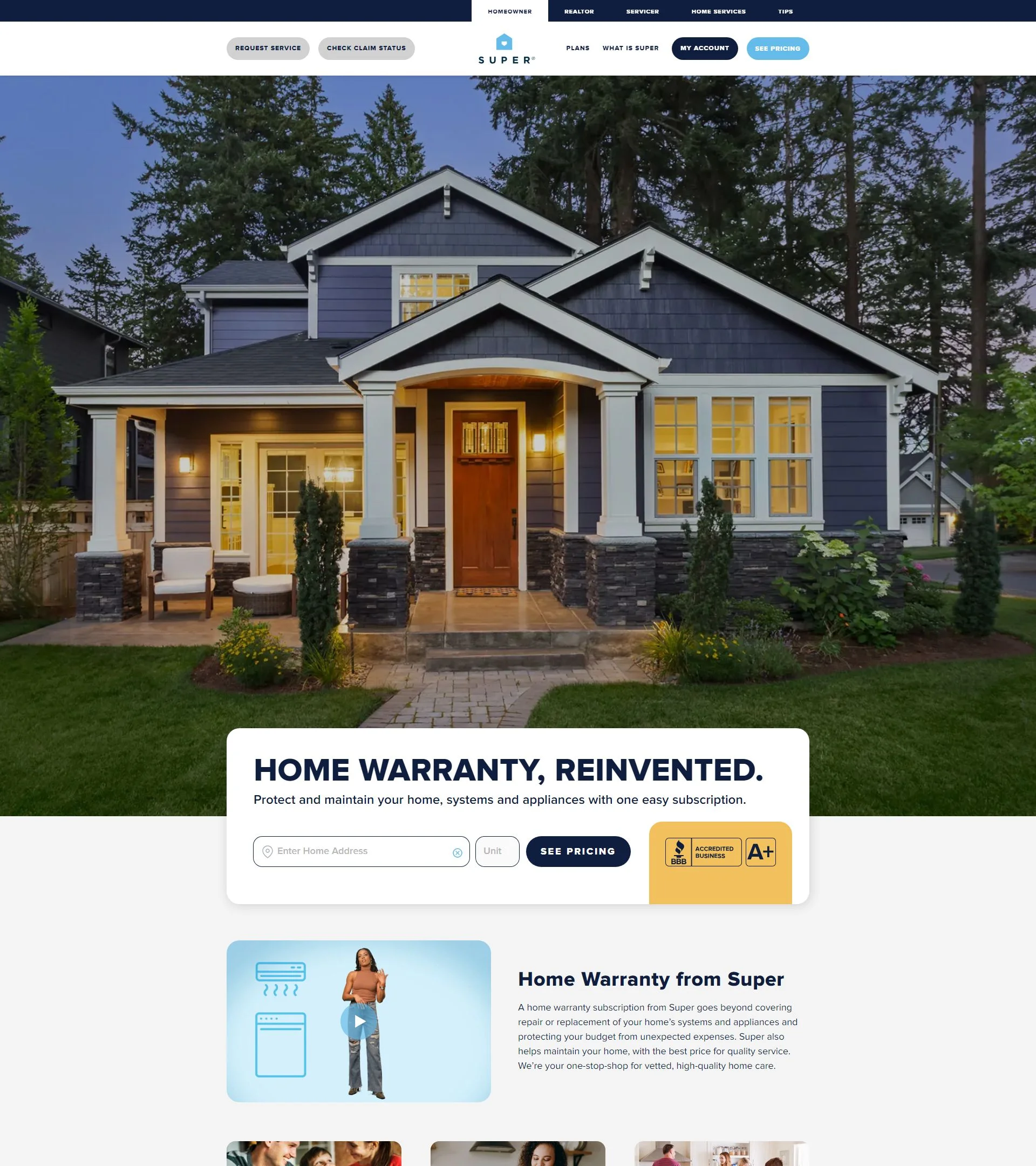 hellosuper.com homepage