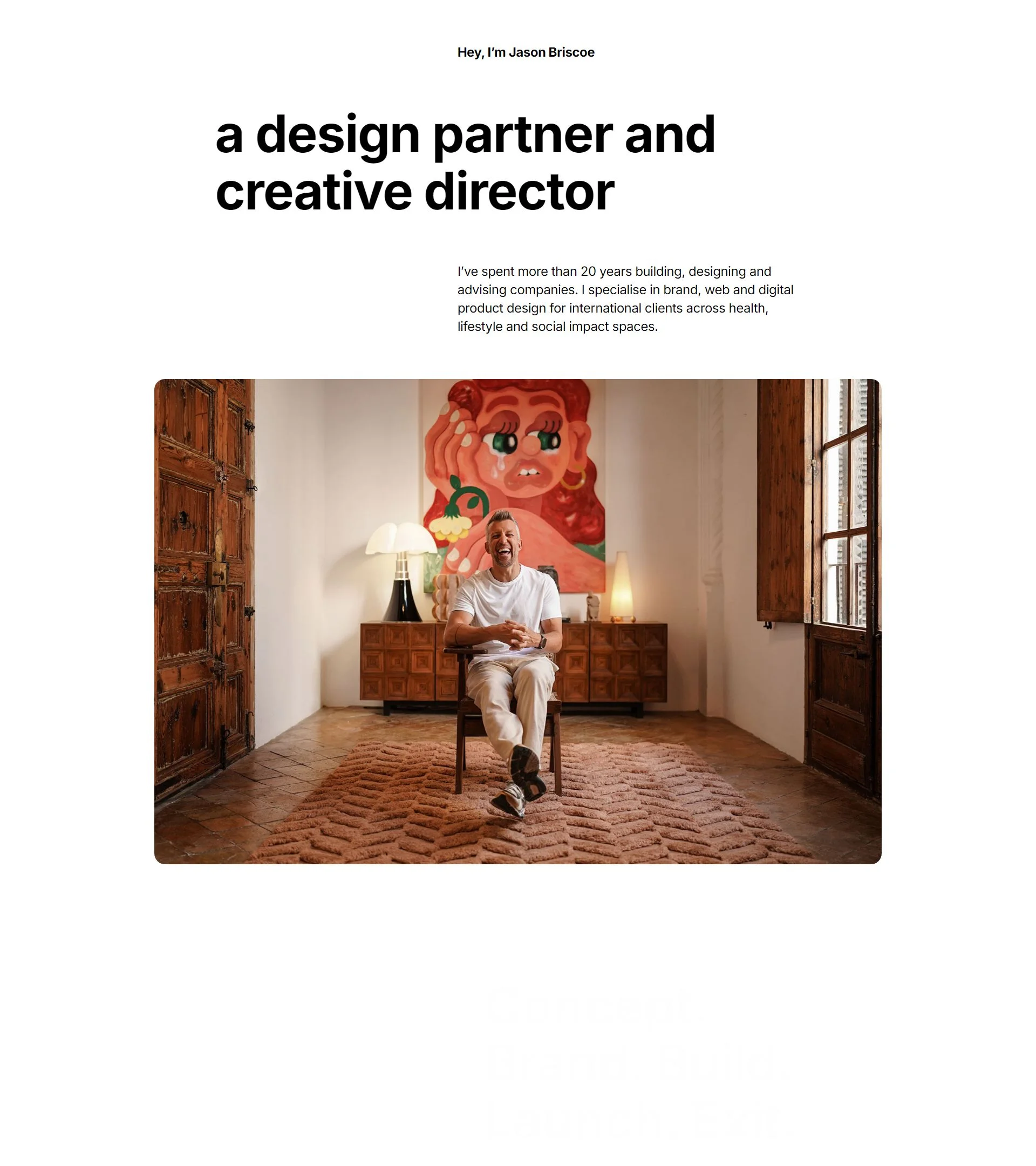 jasonbriscoe.com homepage