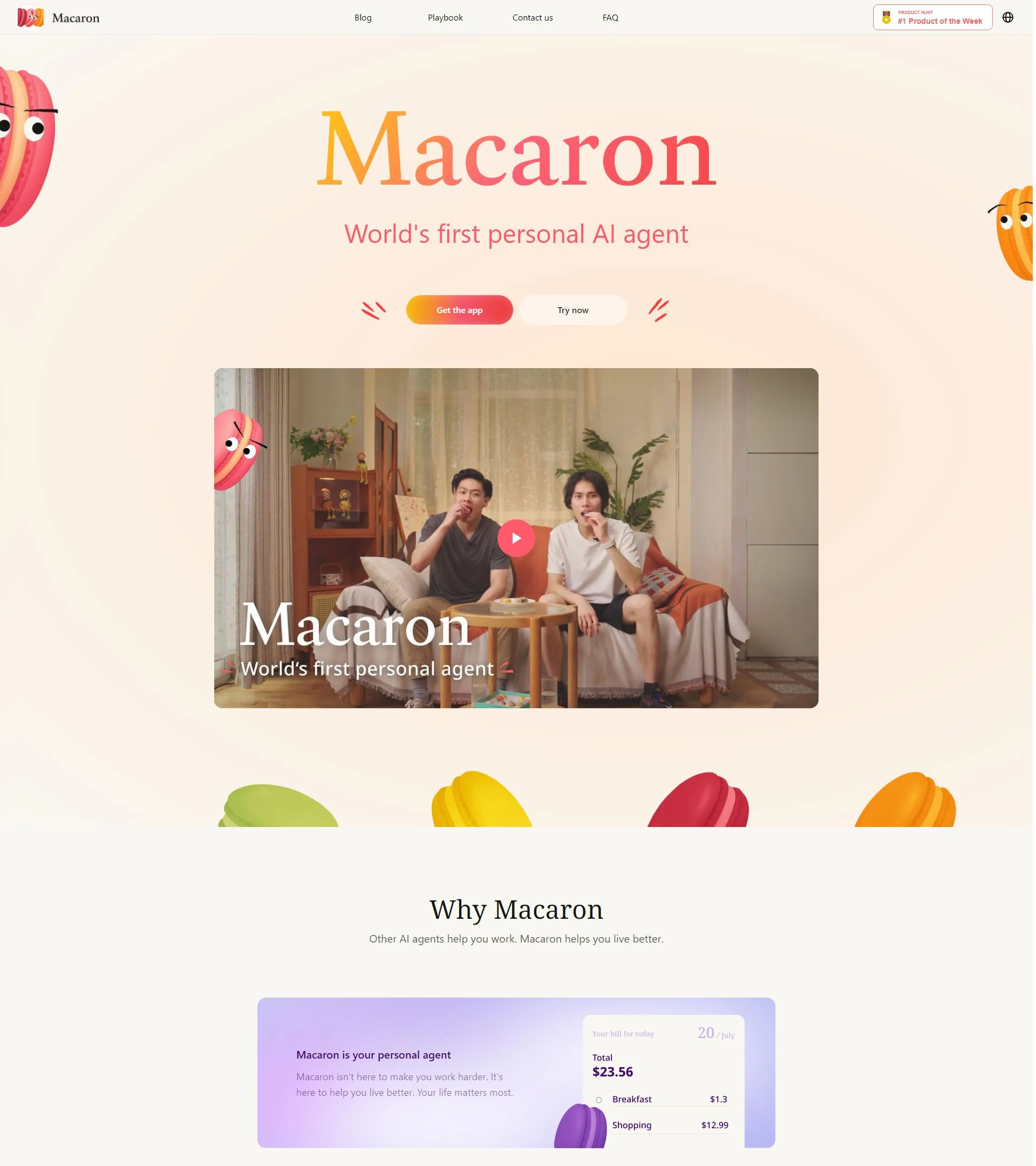 Macaron background