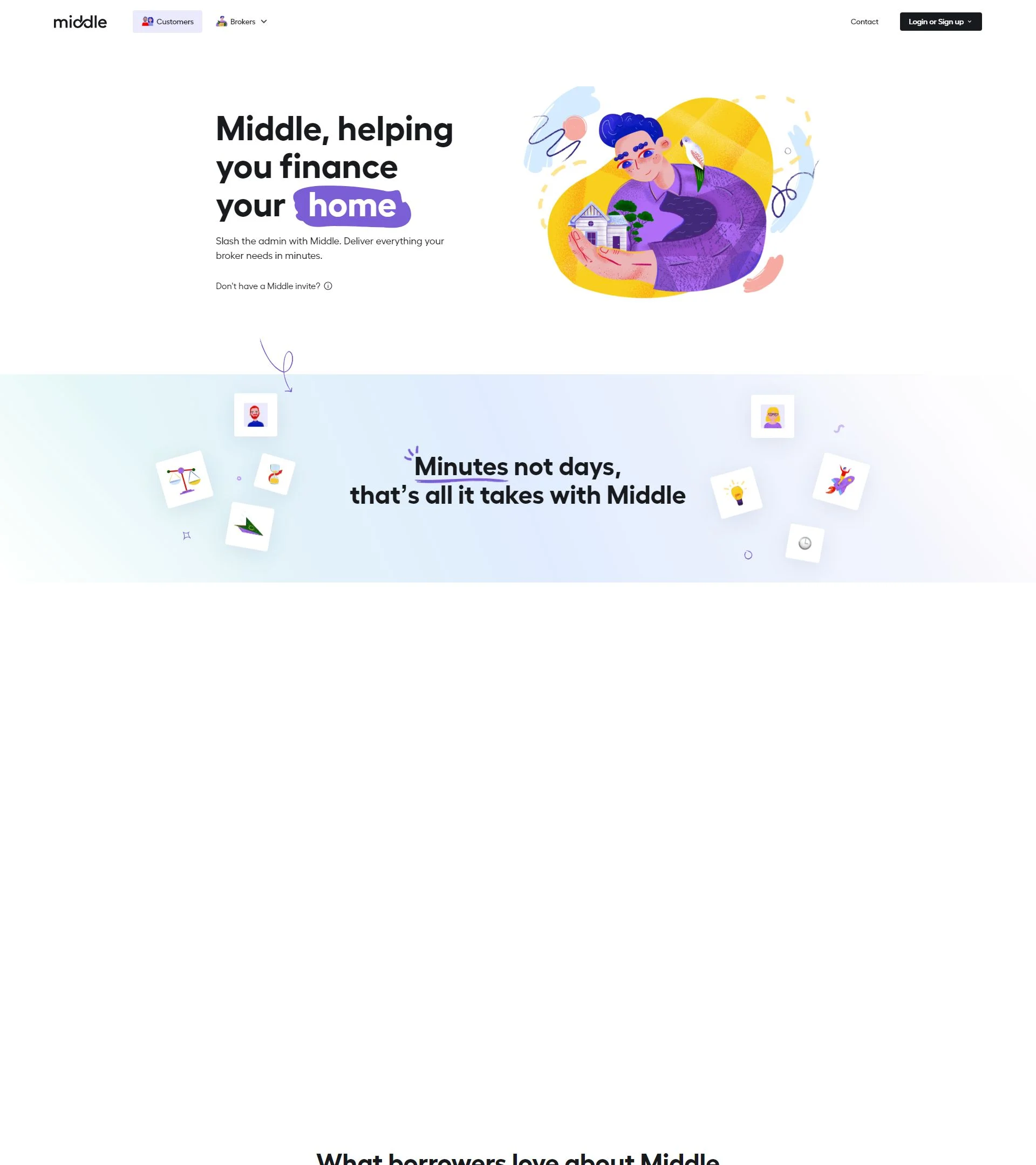 middle.finance homepage