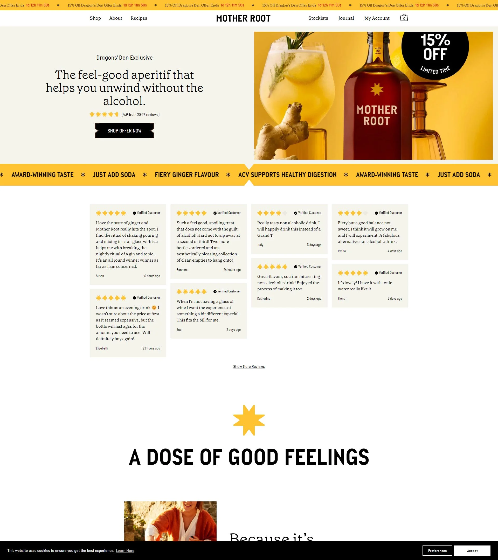 Mother Root homepage