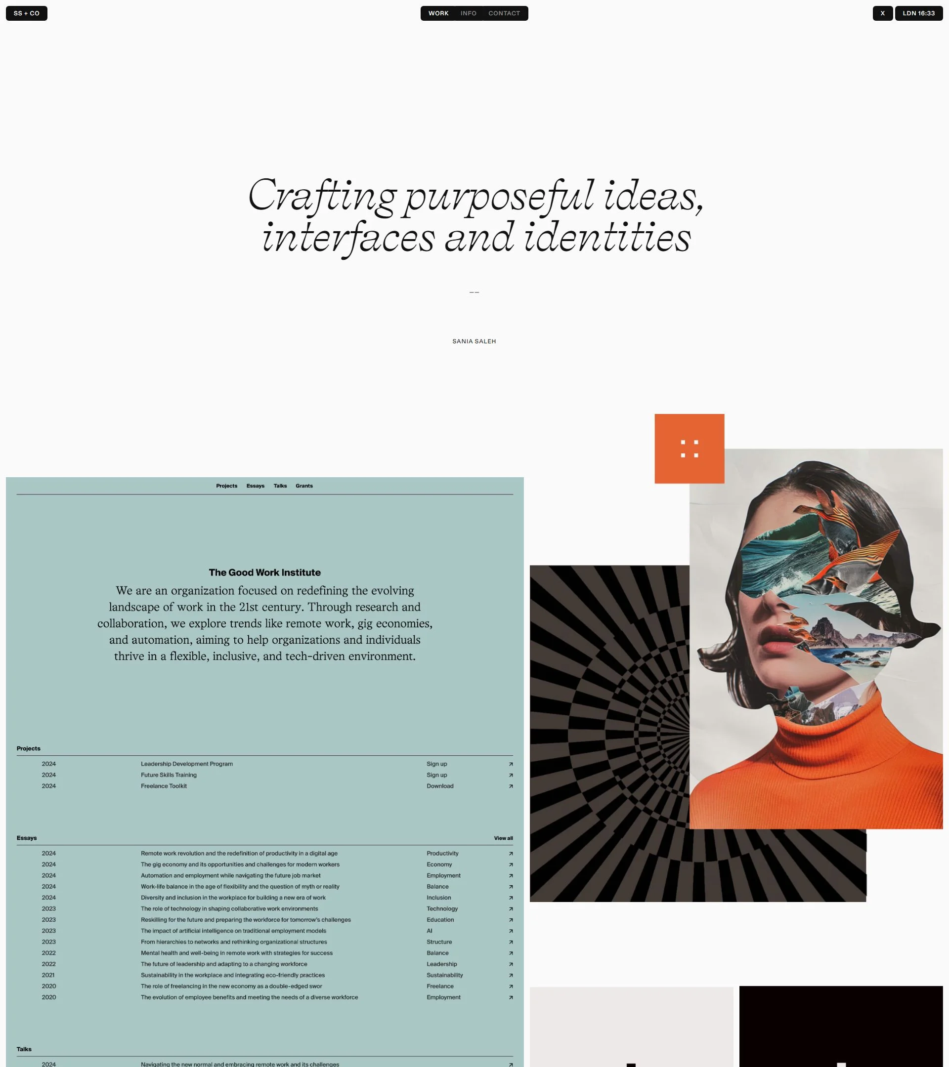 Sania Saleh homepage