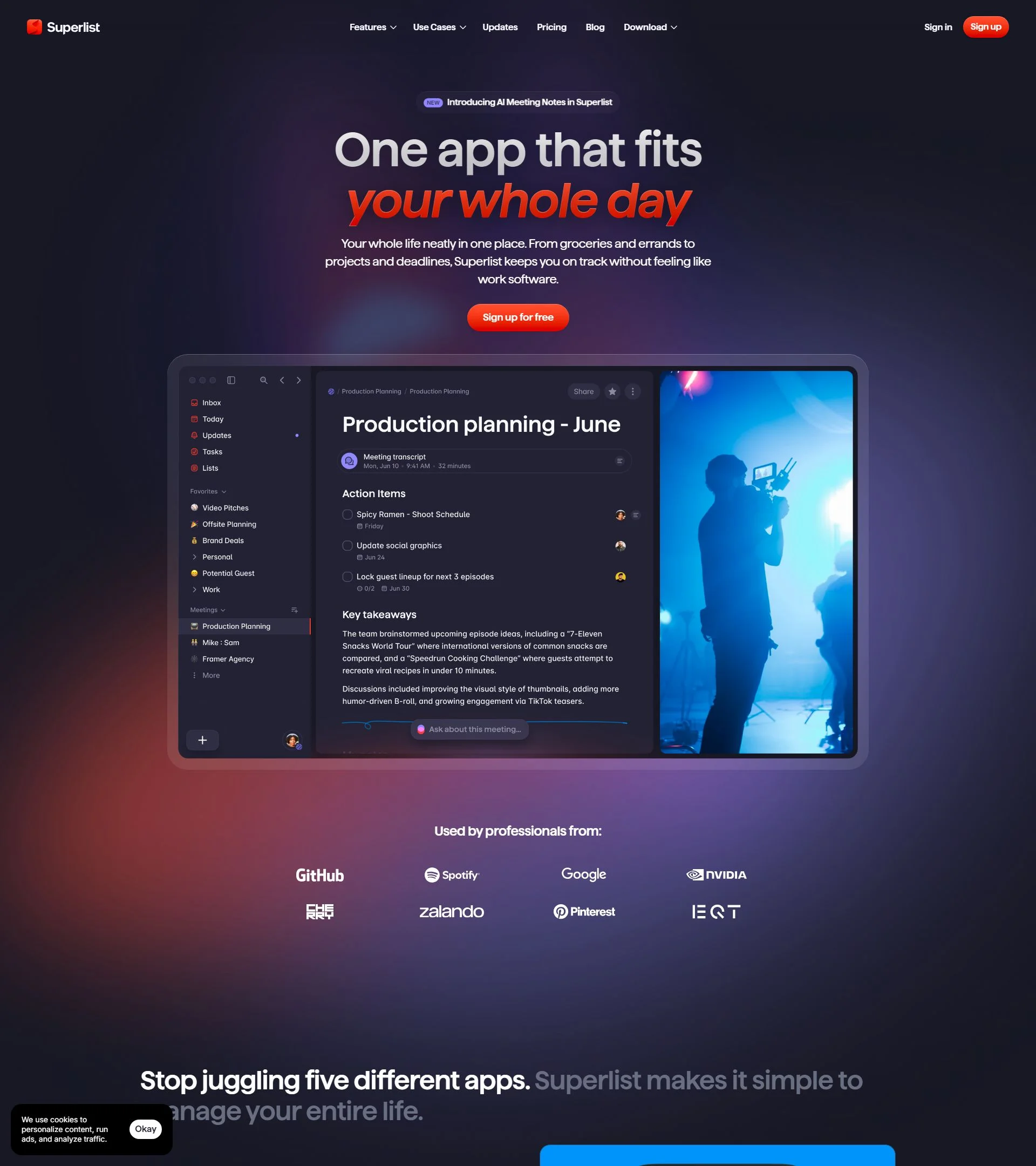 Superlist background