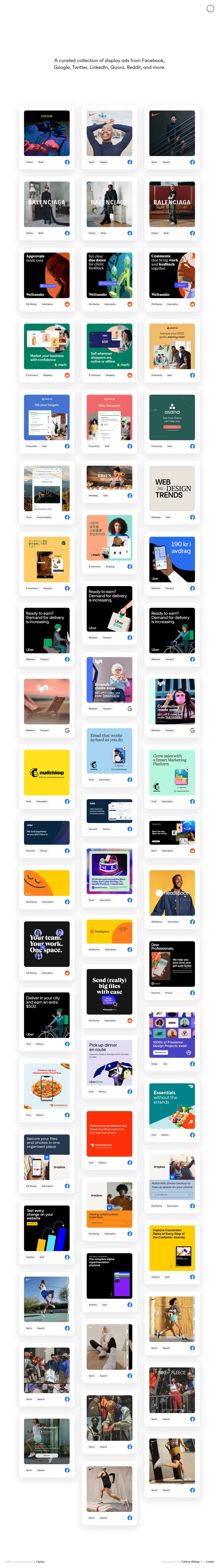 adgallery.xyz full-page screenshot