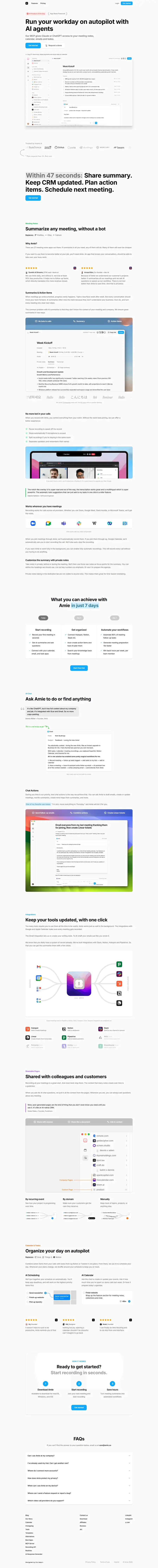 amie.so full-page screenshot