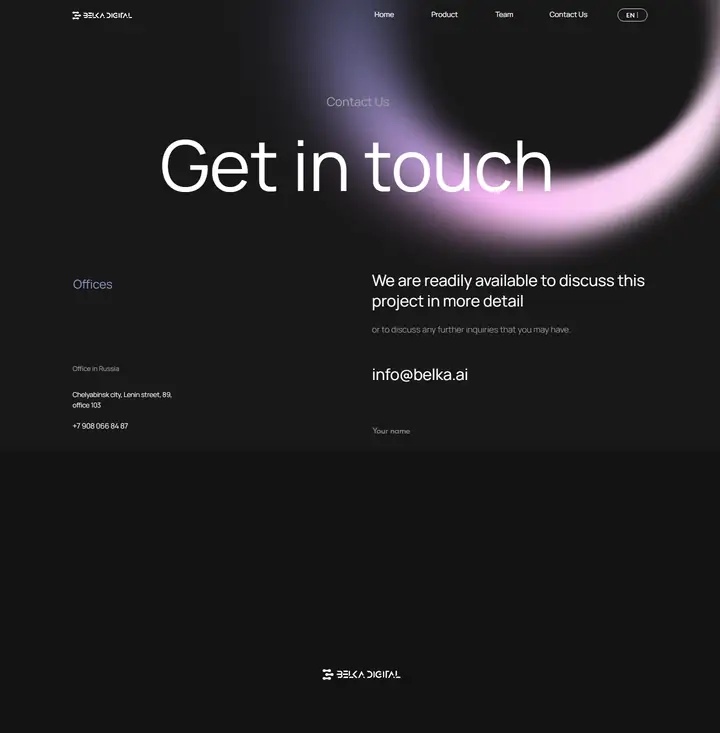 Contact full-page screenshot