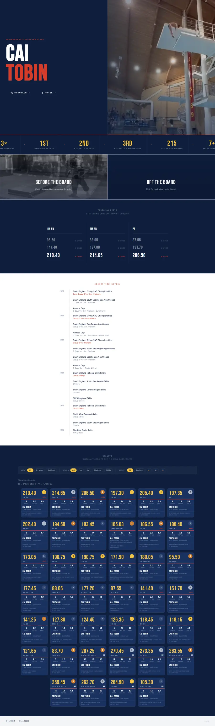 caitobin.com full-page screenshot