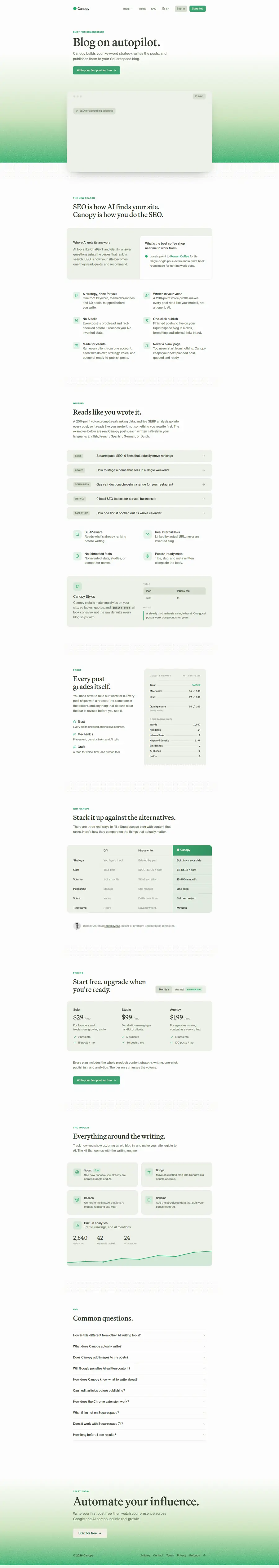canopyseo.com full-page screenshot