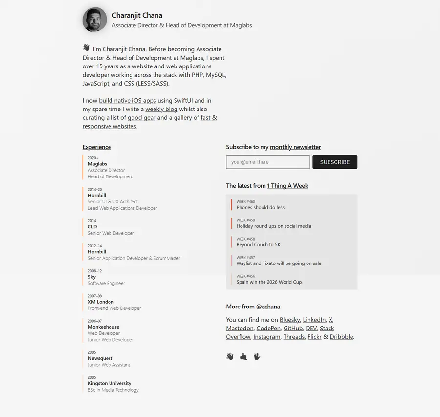 charanj.it full-page screenshot