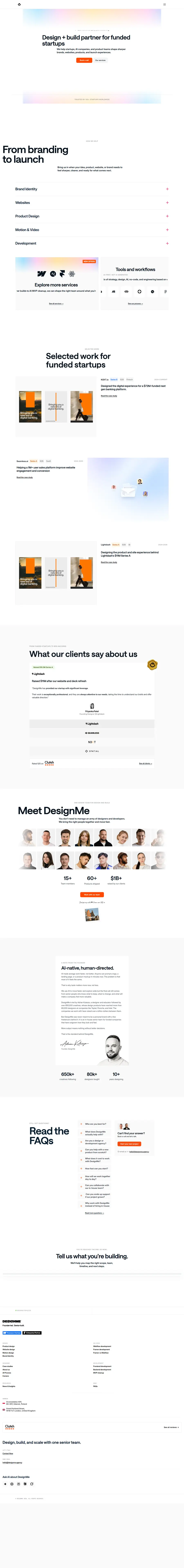 designme.agency full-page screenshot
