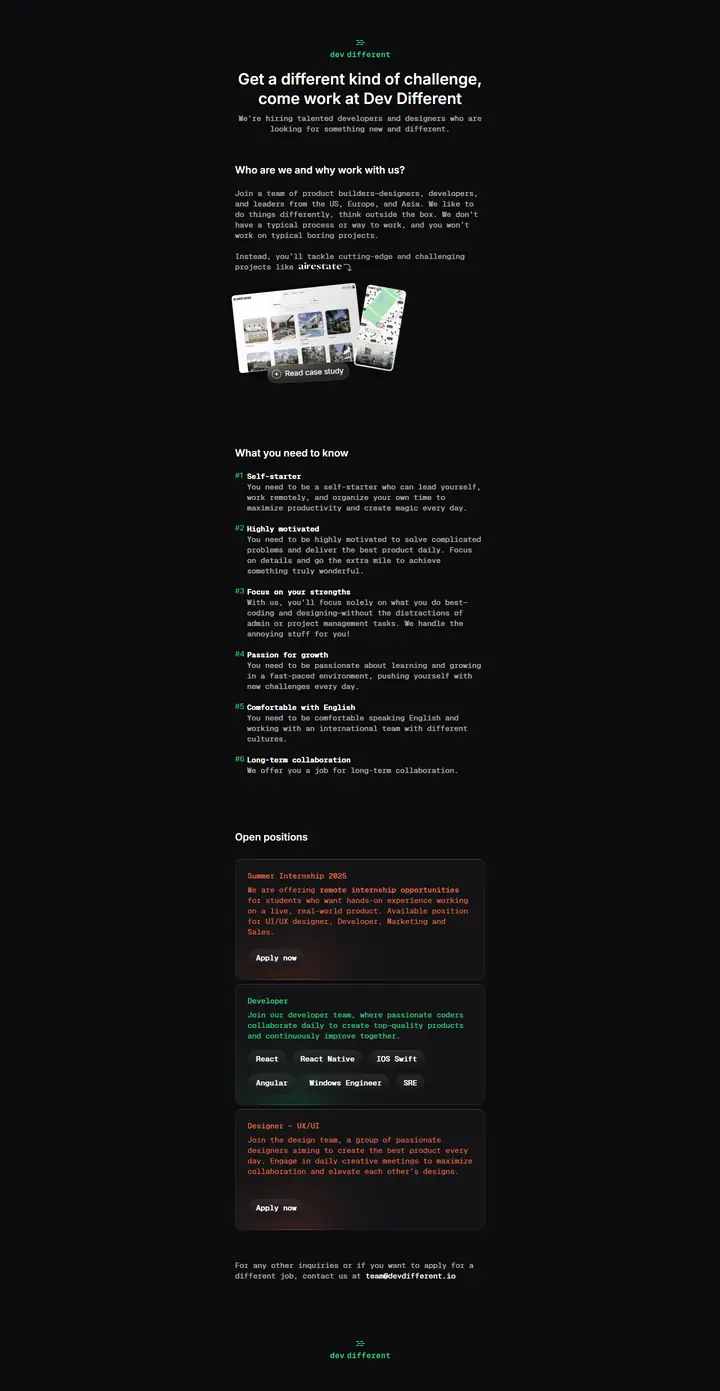 Jobs/Careers full-page screenshot