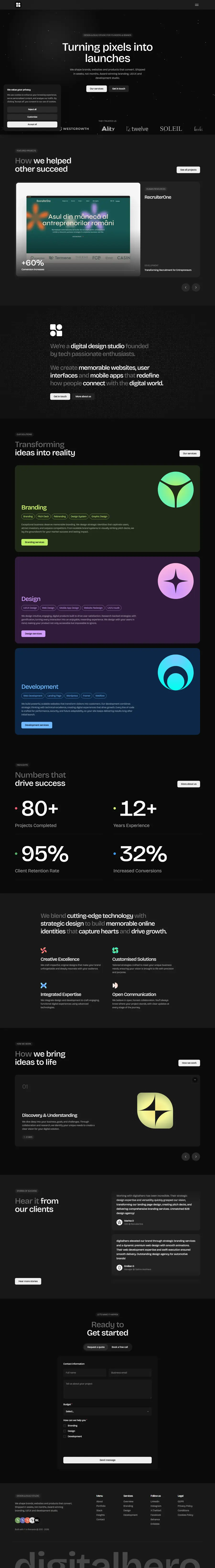 dhero.studio full-page screenshot