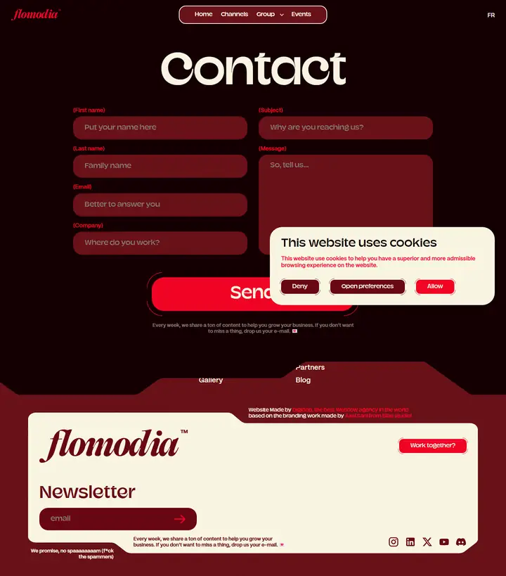 Contact full-page screenshot