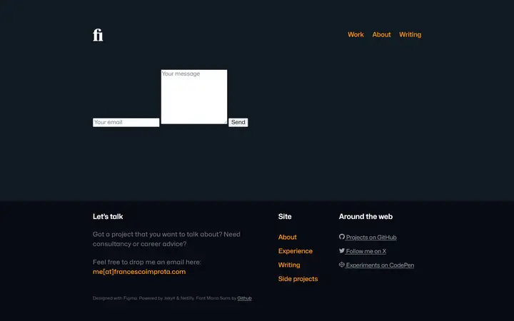 Contact full-page screenshot