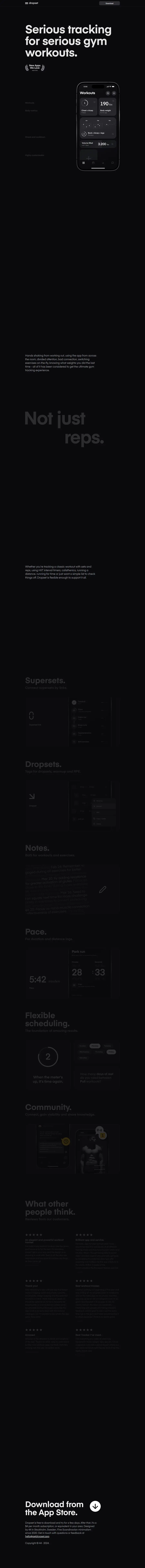 getdropset.app full-page screenshot