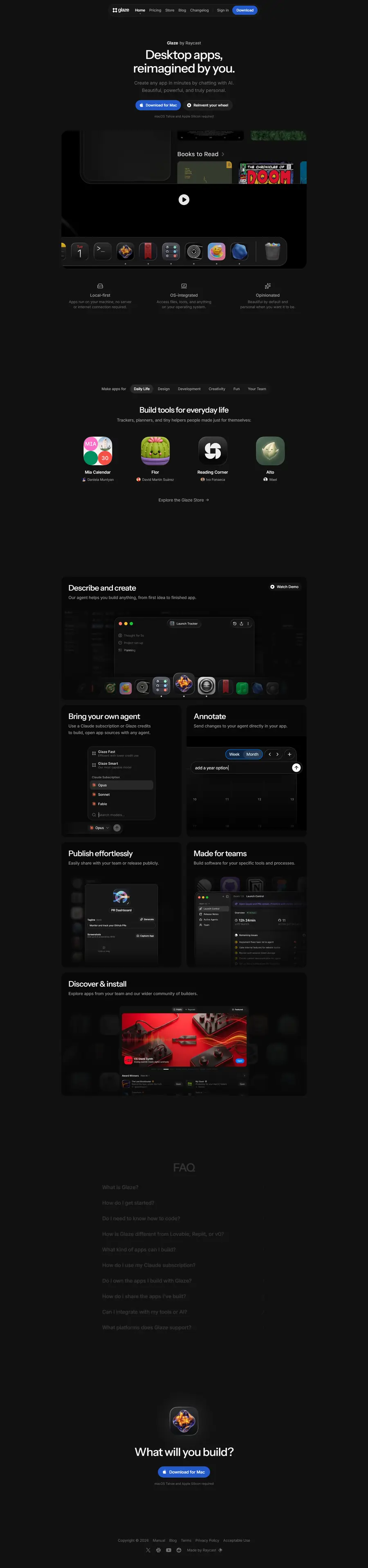 glaze.app full-page screenshot