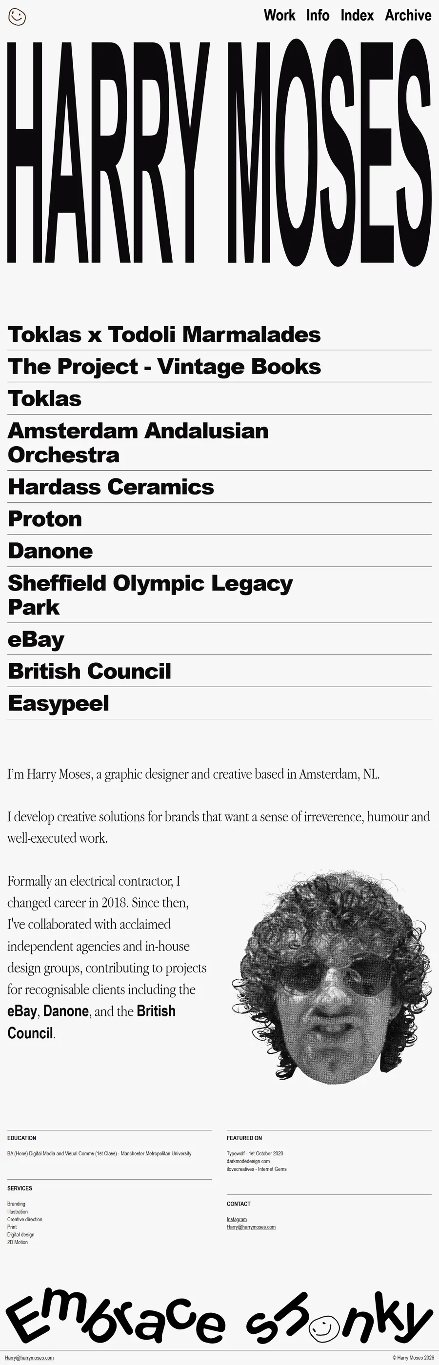 harrymoses.com full-page screenshot