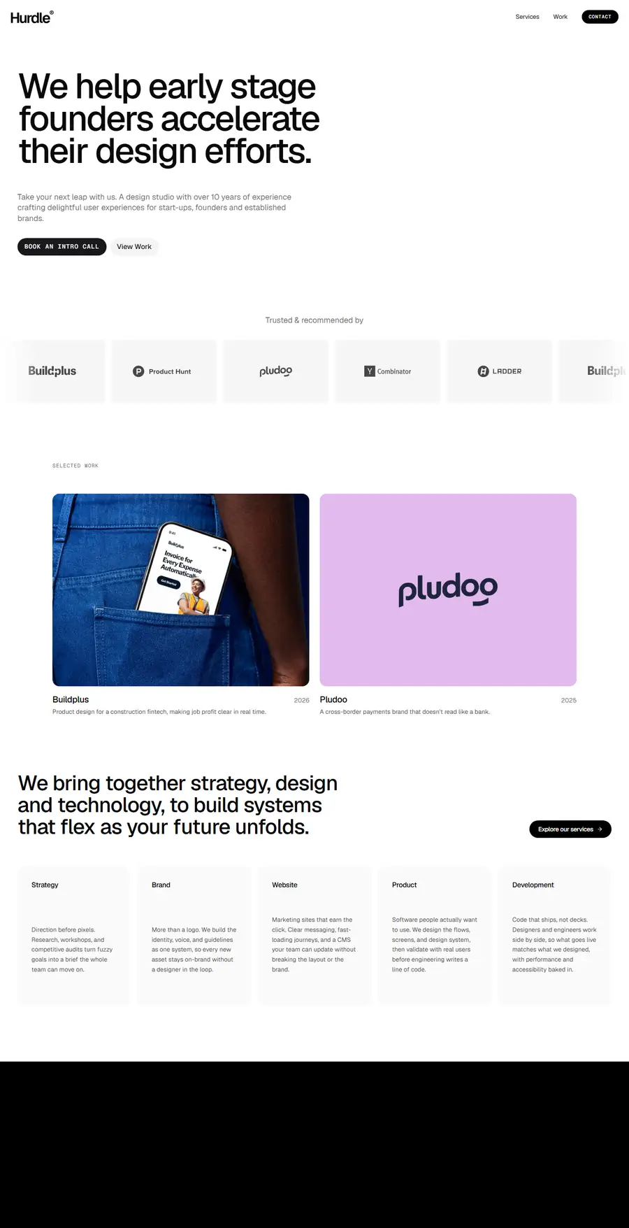 hurdle.studio full-page screenshot