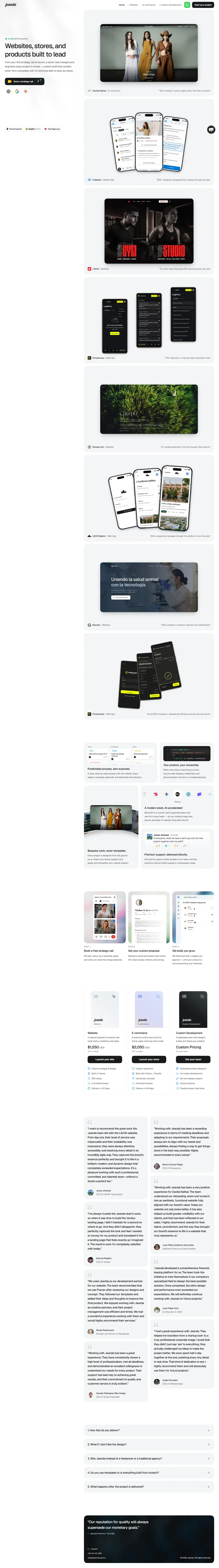 jeanda.agency full-page screenshot