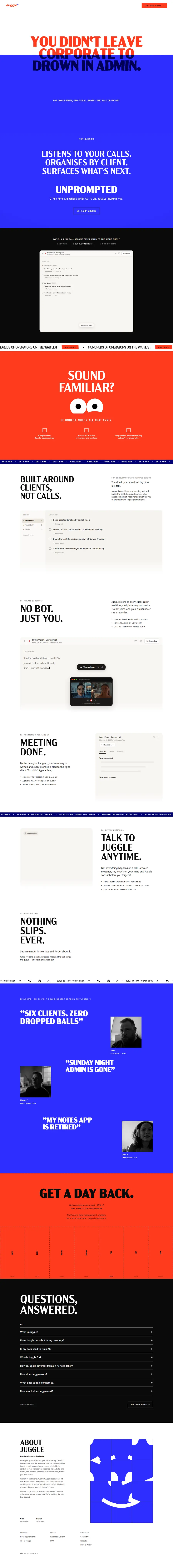 joinjuggle.com full-page screenshot