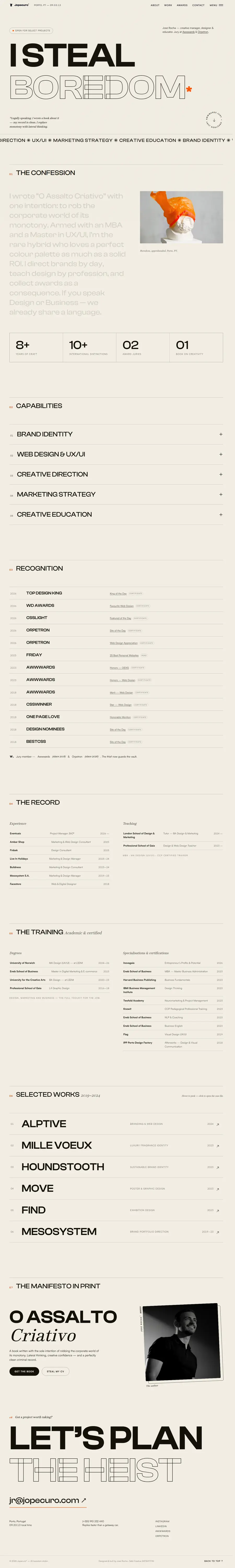 jopecuro.com full-page screenshot