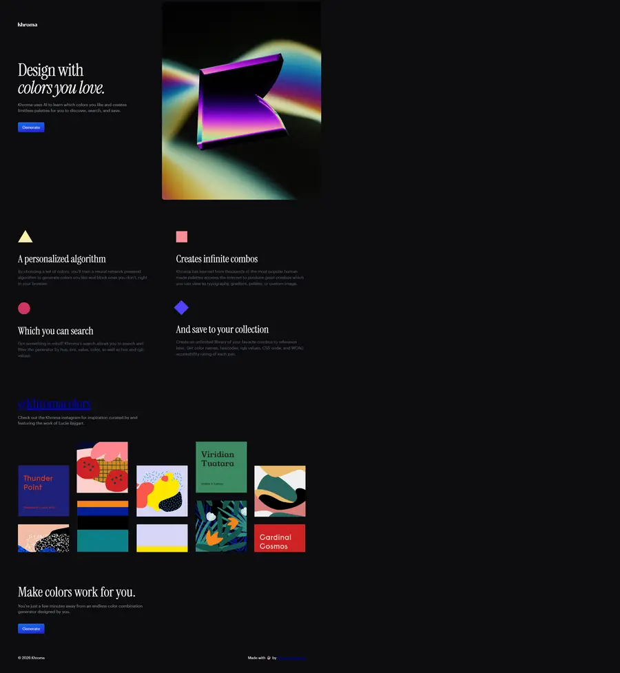 khroma.co full-page screenshot