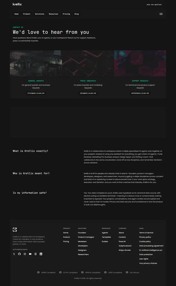 Contact full-page screenshot