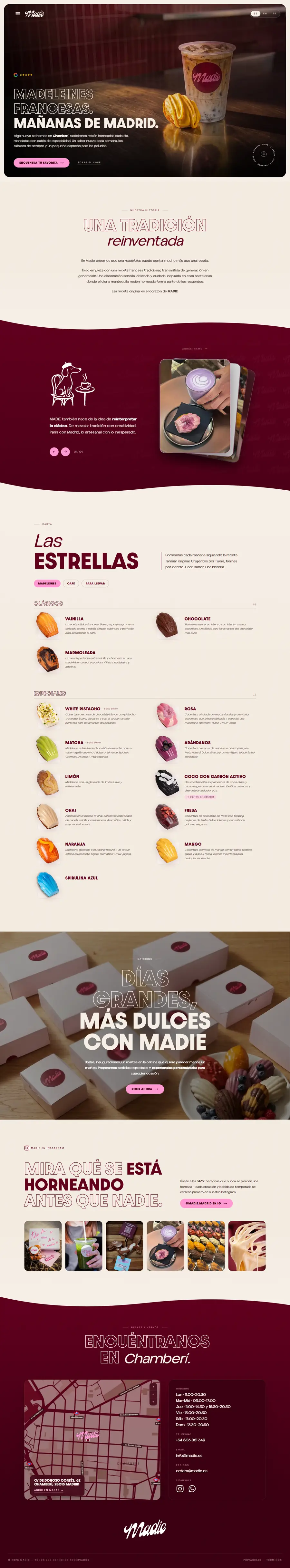 madie.es full-page screenshot