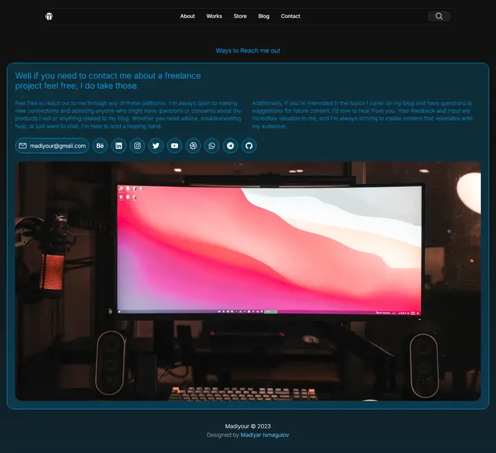 Contact full-page screenshot