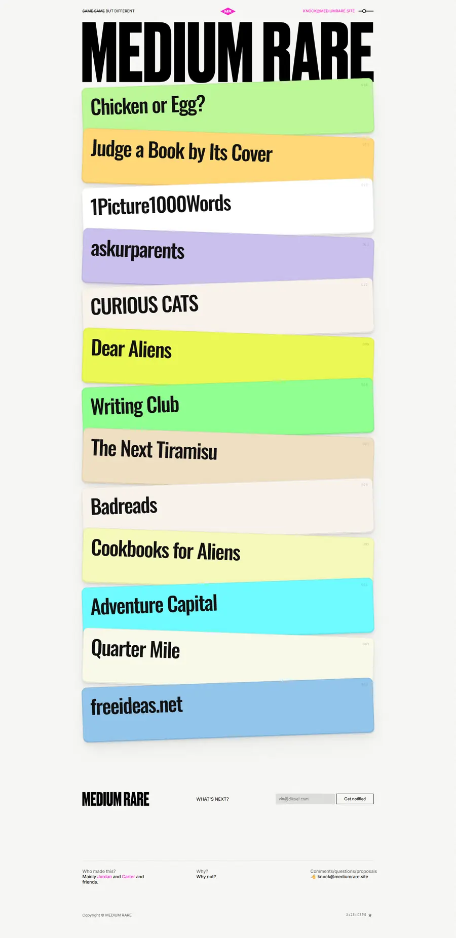 mediumrare.site full-page screenshot