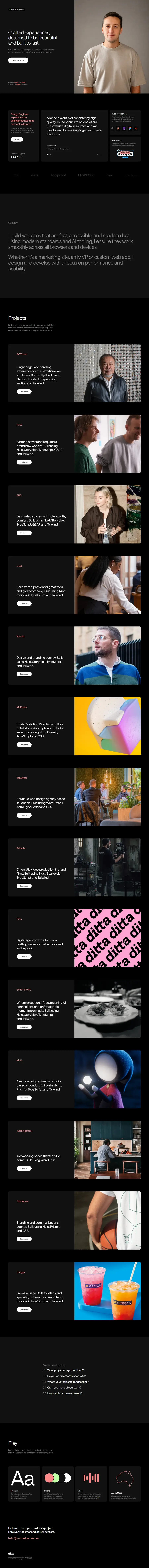 michaelpumo.com full-page screenshot