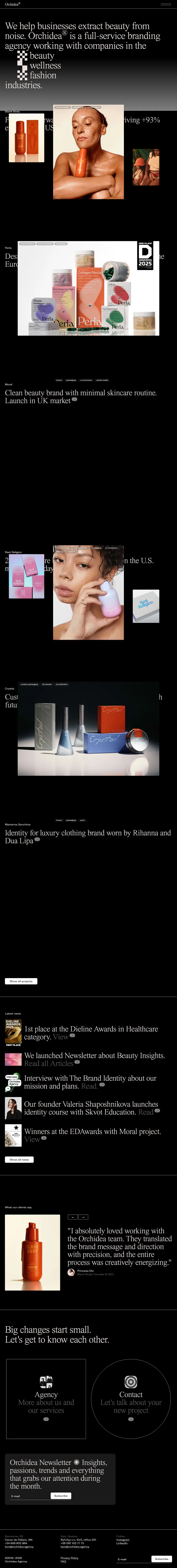 orchidea.agency full-page screenshot