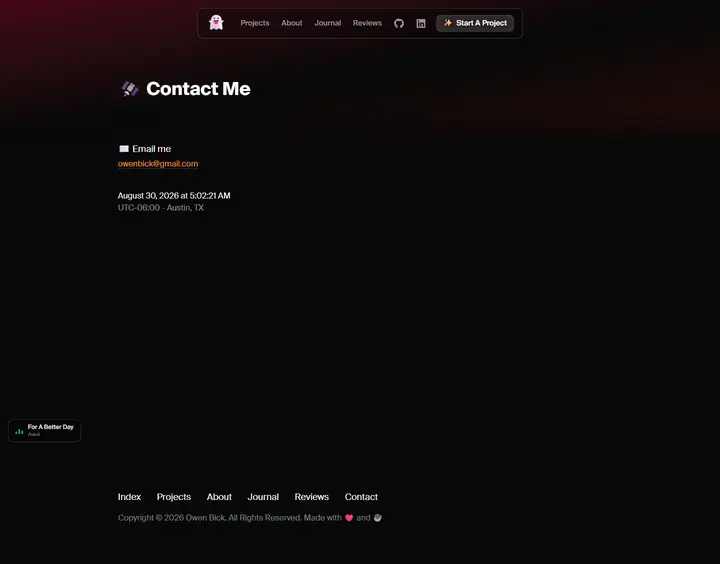 Contact full-page screenshot