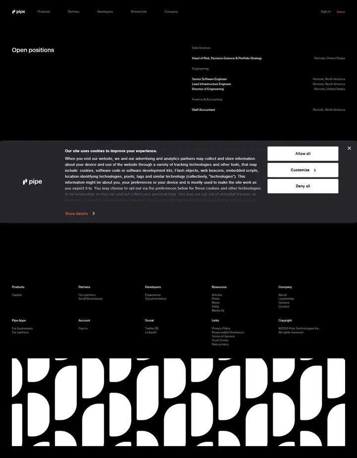 Jobs/Careers full-page screenshot